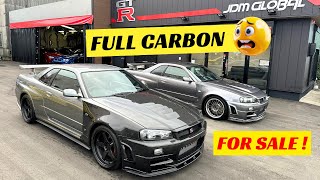 SPECIAL NISSAN SKYLINE GTR R34 FOR SALE Full Carbon [upl. by Ecar]