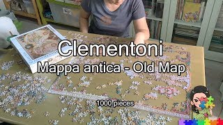 1 Clementoni Puzzle 1000 pieces  Mappa antica  Old Map Jigsaw Timelapse [upl. by Thinia817]