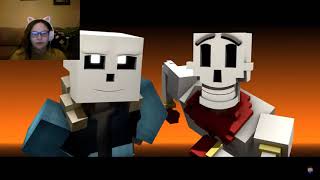 To the bone minecraft animation react The award of puns go to SANS [upl. by Garibull]