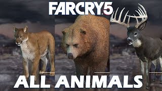 Far Cry 5 All Animals amp Fish Locations Been There Done That Trophy  Achievement Guide [upl. by Mukund235]