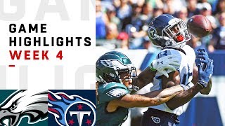 Eagles vs Titans Week 4 Highlights  NFL 2018 [upl. by Callida]