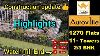 Construction Update of HCBS AurovilleSector103 Affordable Housing Project construction update [upl. by Rodavlas]