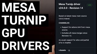 Introduction to Qualcomm Adreno amp Mesa Turnip Custom GPU Drivers  Where to Download [upl. by Regdor]