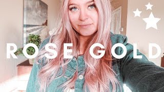 KRISTIN ESS SPRAY PERFECT ROSE GOLD HAIR TUTORIAL AND REVIEW [upl. by Araldo]