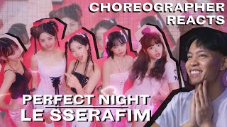 Dancer Reacts to PERFECT NIGHT  LE SSERAFIM w OVERWATCH 2 MV amp Choreography Video [upl. by Alain]