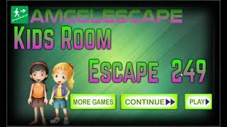 Amgel Kids Room Escape 249 Video Walkthrough [upl. by Divine]