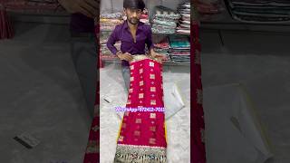 A very beautiful pure satin silk pink and green colour Saree￼ trending shorts instagram youtube [upl. by Ehcar]