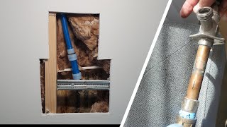 Hose Spigot Leaking Behind Sheetrock [upl. by Aaberg]