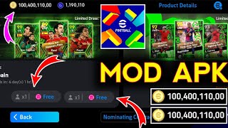 eFootball 2024 HACKMOD Unlimited Money And Coins Efootball Pes Mod APKOBB Download MediaFire 2025 [upl. by Hedvige914]