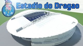 Minecraft Estádio do Dragão  FC Porto  Está mesmo épico [upl. by Anirahs]