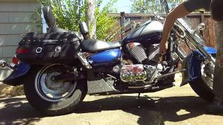 Removing Exhaust Suzuki LV1500 and Installing The GMan Performance Exhaust [upl. by Otilrac]