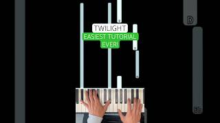 Easiest Twilight Piano Tutorial Ever [upl. by Airrej]