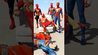 RED SPIDERMAN SAVES ALL SPIDERMAN FROM SUPER VILLAINS 🕷️ 🕸️ shorts spiderman [upl. by Sayer]