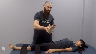 Assisted PNF Stretching for the Rotators of the Hip How To Tutorial [upl. by Gloria53]