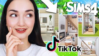 Je teste des ASTUCES TIKTOK construction trop belles et utiles  🥳  Tuto Sims 4 [upl. by Goerke706]