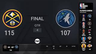 Nuggets  Timberwolves Game 4  NBAPlayoffs presented by Google Pixel Live Scoreboard [upl. by Ahsyak]