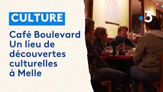 Café Boulevard  un lieu de découvertes culturelles à Melle [upl. by Germayne428]