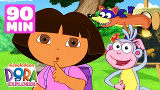 Swipers Sneaky Spy Games 👀 90 Minutes of Dora the Explorer  Dora amp Friends [upl. by Inaj]