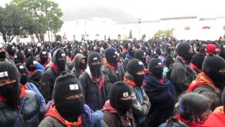 Marcha Zapatista en Silencio 21 de diciembre de 2012 San Cristóbal de las Casas [upl. by Wing377]