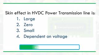 Skin effect in HVDC Power Transmission line is [upl. by Akvir]