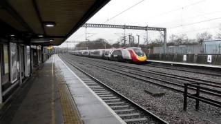 Virgin Trains Class 390 Passing Through Tamworth 03317 [upl. by Lyrac]