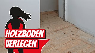 Holzboden verlegen  Bauhelden [upl. by Airetak]