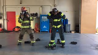 FIRE CAPTAIN VS ROOKIE FIREFIGHTER DON GEAR [upl. by Eegnat]