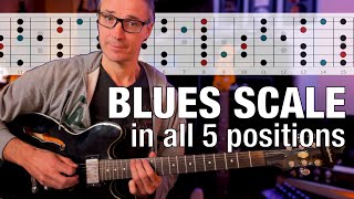 How To Play The Blues Scale Across the Whole Fretboard in All Keys [upl. by Biddick]