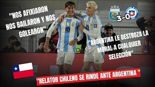 Relator Chileno rendido ante la Scaloneta Argentina vs Chile 30 [upl. by Heyde]