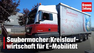 Saubermacher Kreislaufwirtschaft für EMobilität  kronetv NEWS [upl. by Aitret]