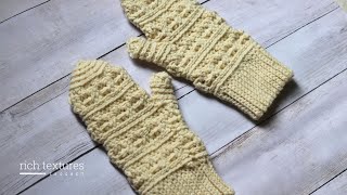 Drew Mittens Crochet Pattern [upl. by Omsoc]