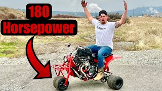 1000cc Swapped Mini Trike Worlds Sketchiest 3Wheeler [upl. by Lonnard]