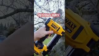 Christmas Light Installation with Dewalt Tools shorts dewalt tools christmas [upl. by Ailem]