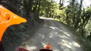 Ktm 640 LC4 Enduro Stradale strada sterrata Carigiola  Peraldaccio  Gavigno parte 1 [upl. by Esinev86]