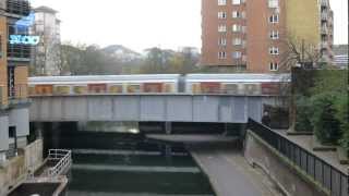 Metropolitan Line crossing Regents Canal [upl. by Bertsche]