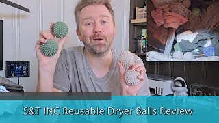 LAUNDRY HACK  SampT INC Reusable Dryer Balls Review [upl. by Anadal]