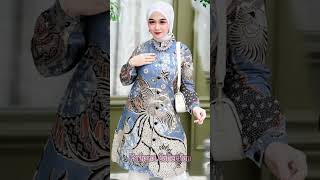 Model batik tunik simple elegan 2024 [upl. by Ecyob]