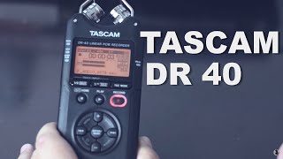 Como Usar o Gravador TASCAM DR40 [upl. by Yretsym411]