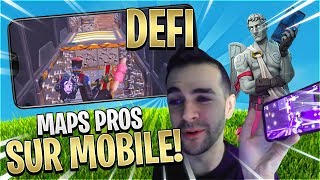 DÉFI IMPOSSIBLE  TENTER MES MAPS PRO SUR MOBILE  Fortnite Créatif Saison 7 [upl. by Linet]