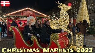 Christmas Markets 2023 🇩🇰 Julemarked Copenhagen Denmark  Saturday 4 November  4K Walk jul [upl. by Alicsirp]