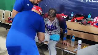 PREMIER 12 🤕SE LESIONÓ YOAN MONCADA🤕 Médico del equipo Cuba actualizó premier12 beisbolcubano mlb [upl. by Airom541]