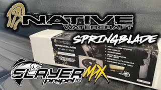 Native Watercraft Spring Blade Install on Slayer Max 10 [upl. by Stefanie]