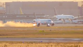 Dangerous Takeoff Engine Failure and Emergency Landing [upl. by Akiemat]