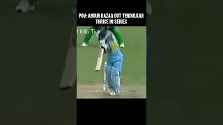 Abdur Razaq owns Sachin Tendulkar 🥶🥵shorts bowling cricketshorts [upl. by Suryt68]