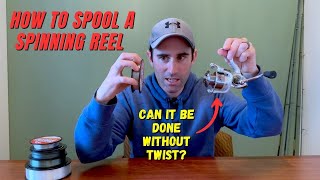 How To Spool A Spinning Reel With Ease Tips For Less Twist [upl. by Toblat187]