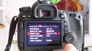 Canon 70D tip 6 Using Digital Zoom [upl. by Aehs]