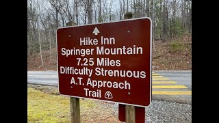 AT Day 0 Amicalola Lodge to Stover Creek Shelter [upl. by Adnov]