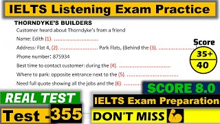 IELTS Listening Practice Test 2023 with Answers Real Exam  355 [upl. by Naashar187]