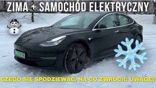 Samochód elektryczny  ZIMA ❄️❄️❄️ Czego się spodziewać na co uważać [upl. by Sibyl]