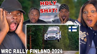 Reaction To Best of WRC Rally Finland 2024  Crashes Action and Raw Sound [upl. by Enilra]